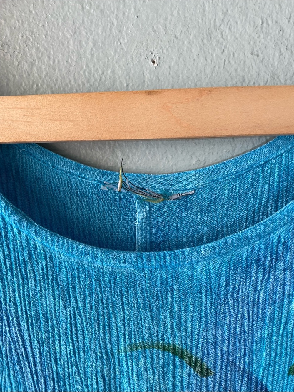 Unbranded | Vintage 90s Y2k Turquoise Tropical Maxi Dress - Picture 6 of 6